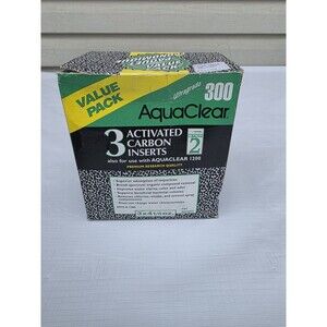 AquaClear 70 Activated Carbon Inserts, Aquarium Filter Replacement Media, 3-P...